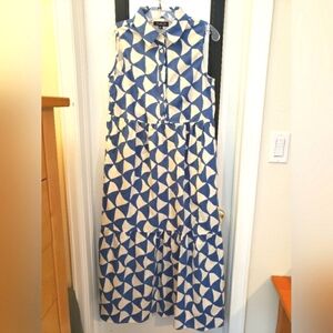 Rachel Zoe Tiered Cotton Sleeveless dress sz S